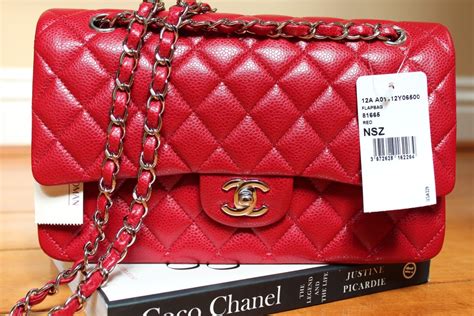 chanel classic flap small red|Chanel medium classic flap price.